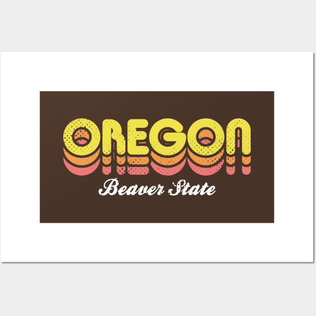 Oregon Beaver State Wall Art by rojakdesigns